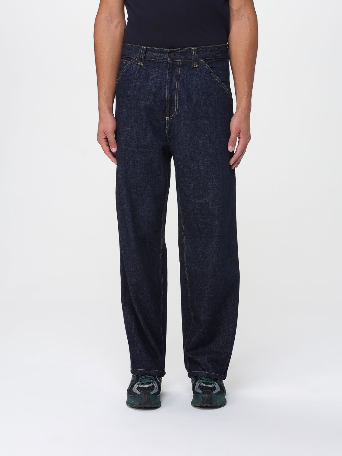 Jeans a gamba larga Carhartt Wip in denim di cotone