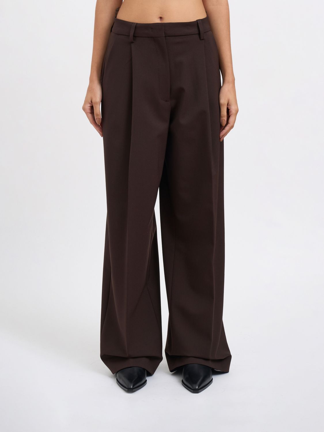 The Latest Pants Thelatest Woman Color Brown In Brown