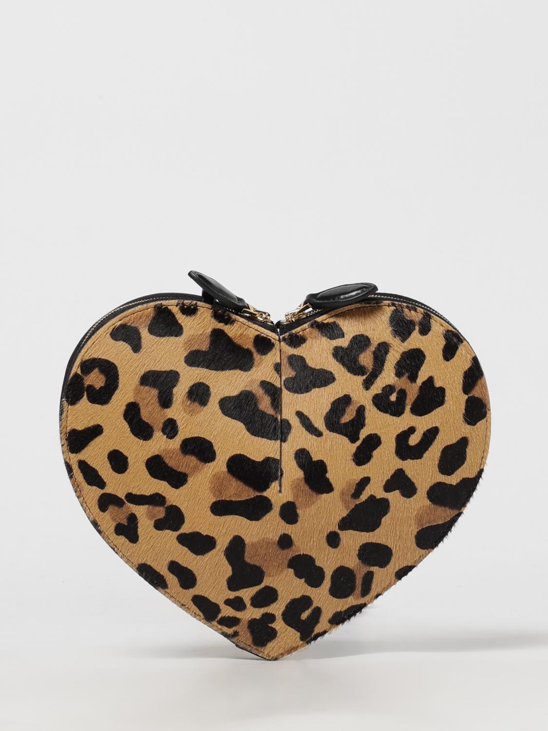 Alaïa Alaia Le Coeur Bag In Leopard-print Calf Hair Women In Black