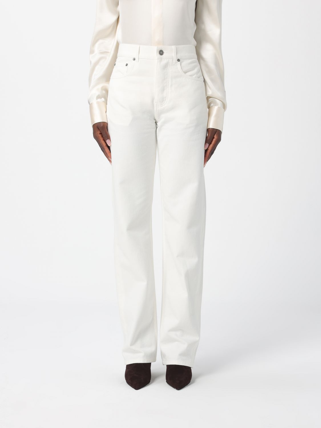 Phoebe Philo Jeans  Woman Color White In White