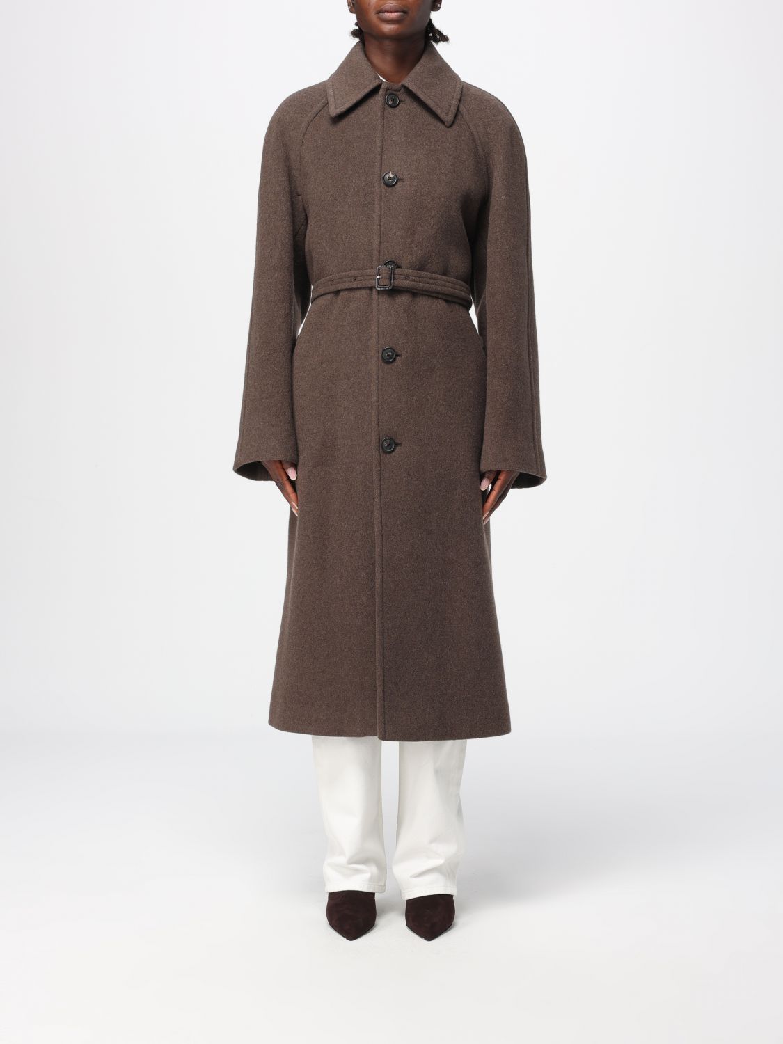 Phoebe Philo Coat Woman Color Brown In Brown