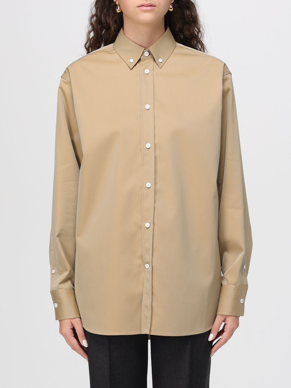 Phoebe Philo Shirt  Woman Color Beige In Brown