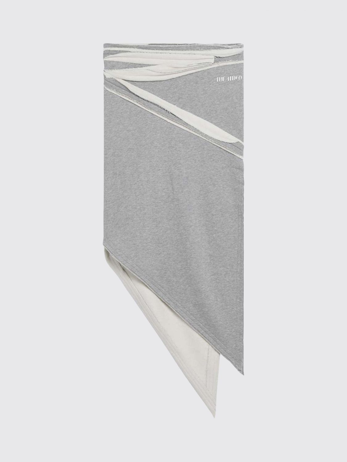 Attico Skirt The Woman Color Grey In Multi