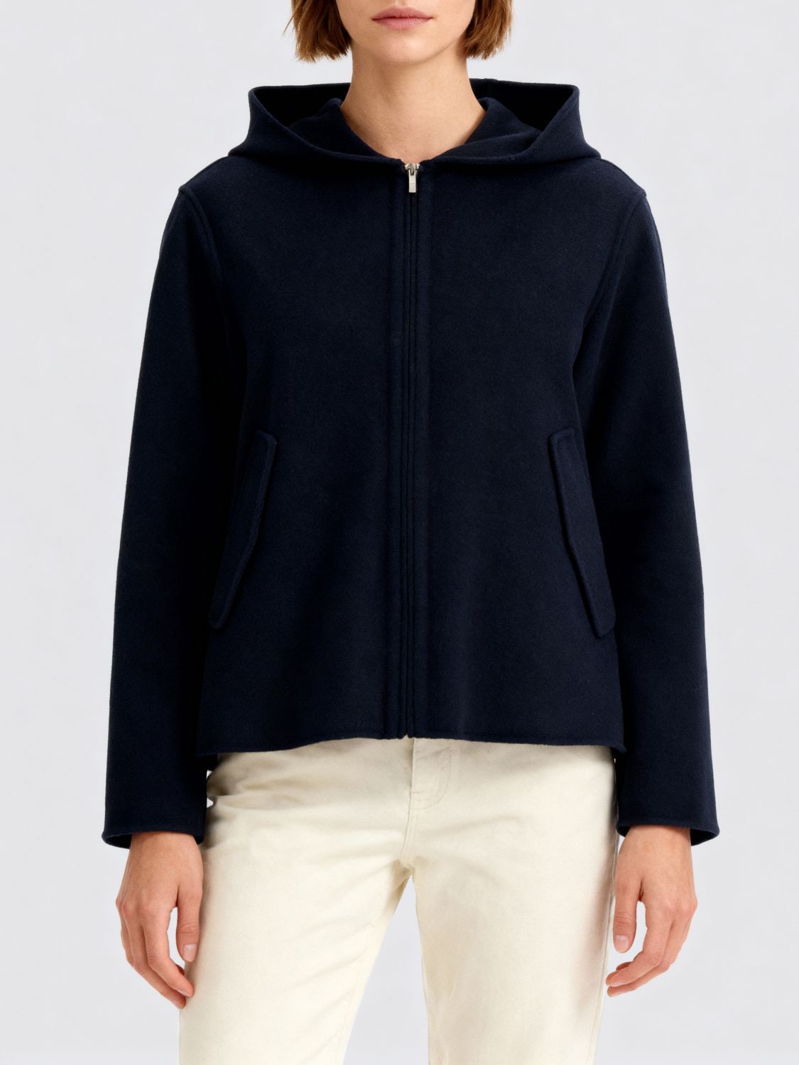 Max Mara Jacket Woman Color Blue In Brown