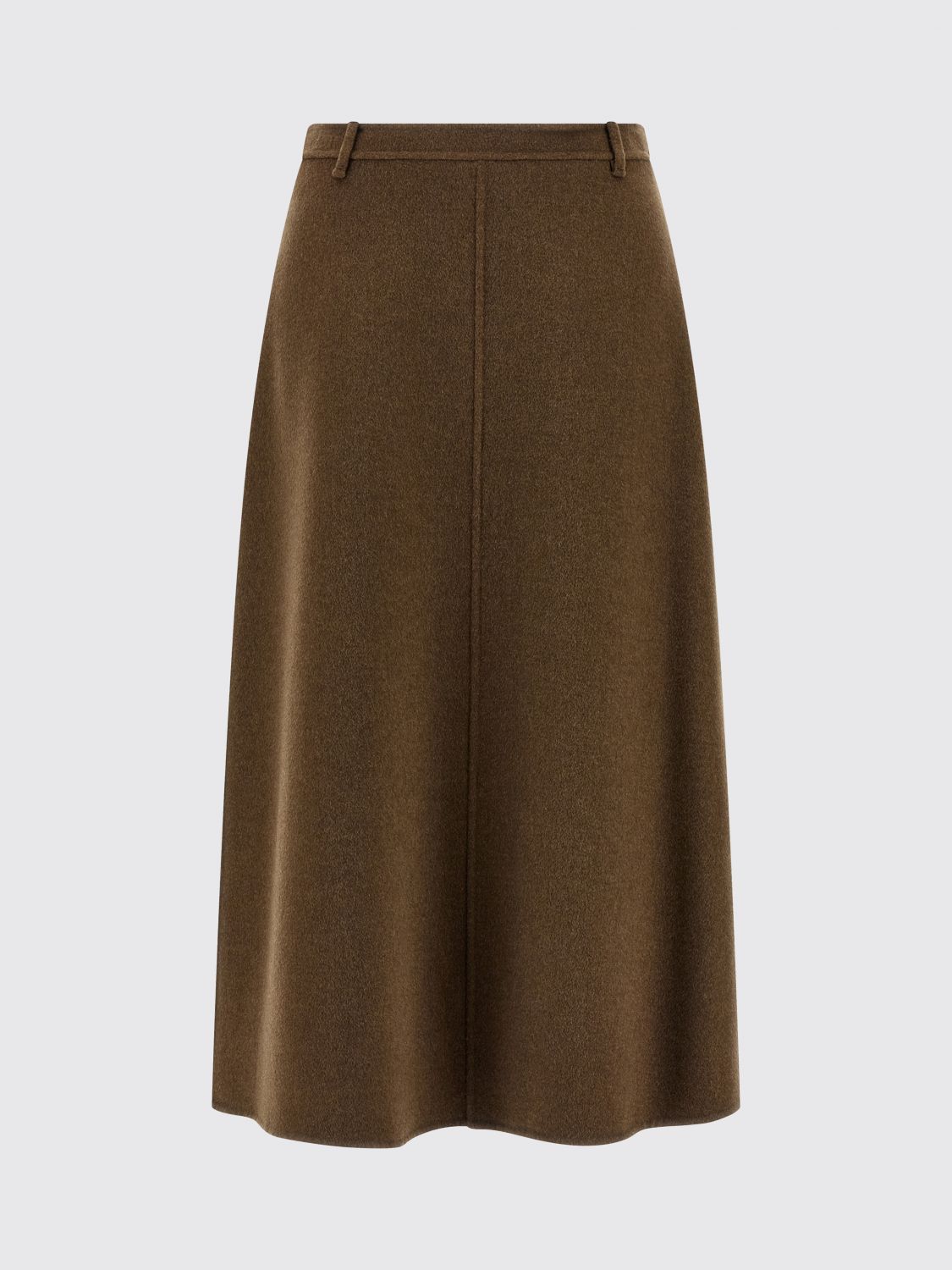 Max Mara Gloria Midi Skirt In Brown