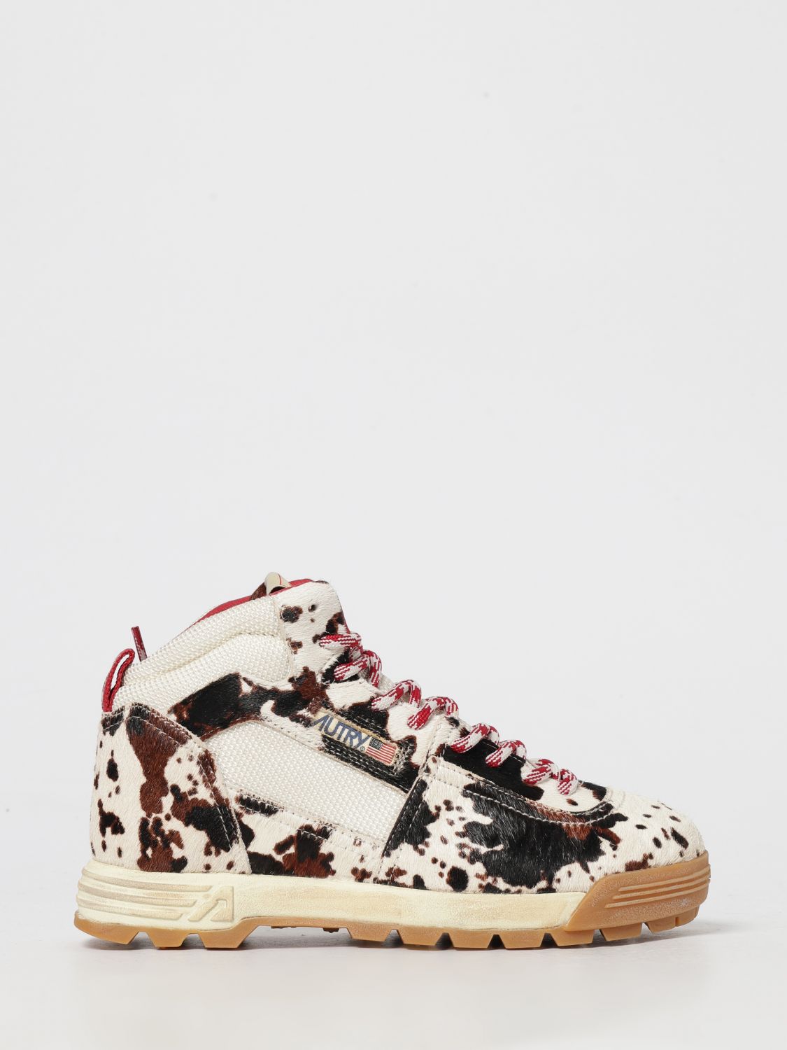 Autry High-top Patterned Ankle Length Boots In Animal Print