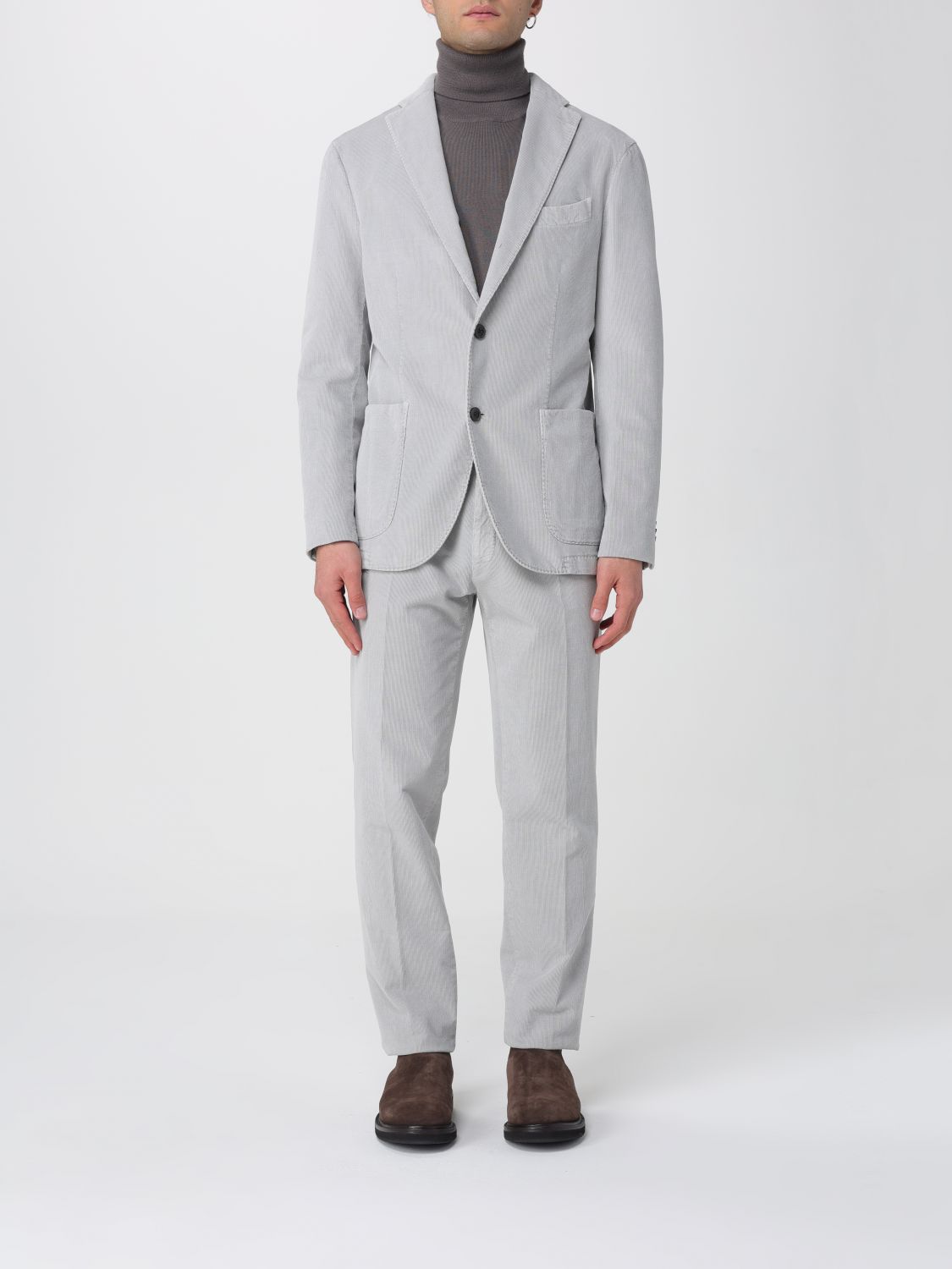 Boglioli Suit  Men Color Grey In Blue