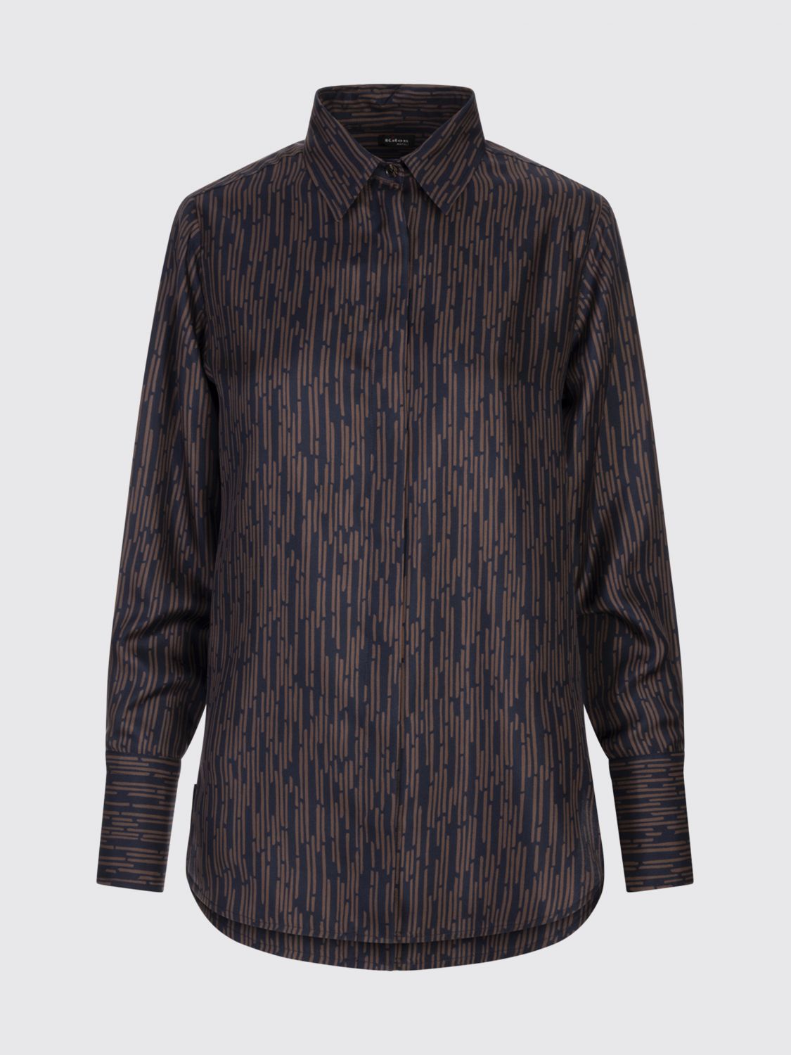 Kiton Shirt  Woman Color Black In Brown