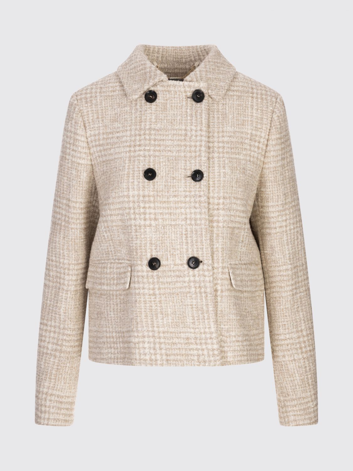 Kiton Coat  Woman Color Brown In Neutral