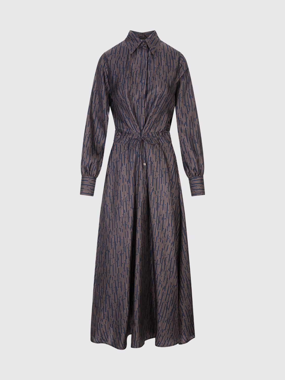 Kiton Dress  Woman Color Blue In Brown