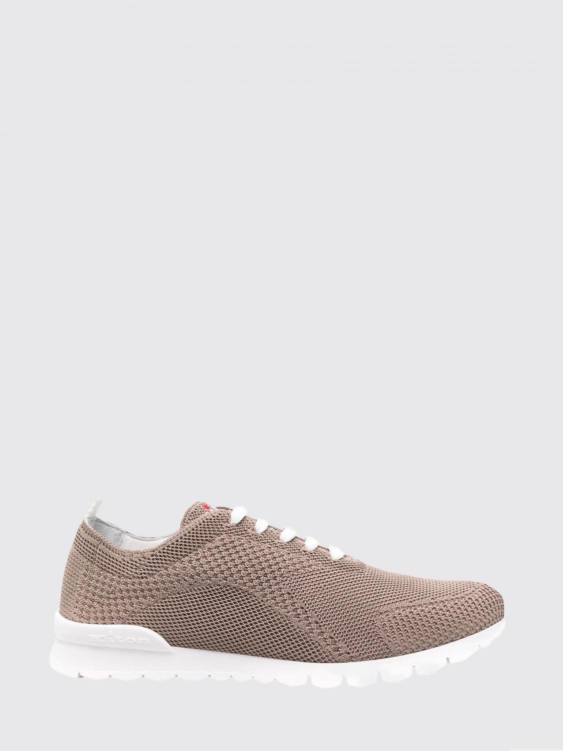 Kiton Cotton Mesh Sneakers Reinforced Toe In Neutral