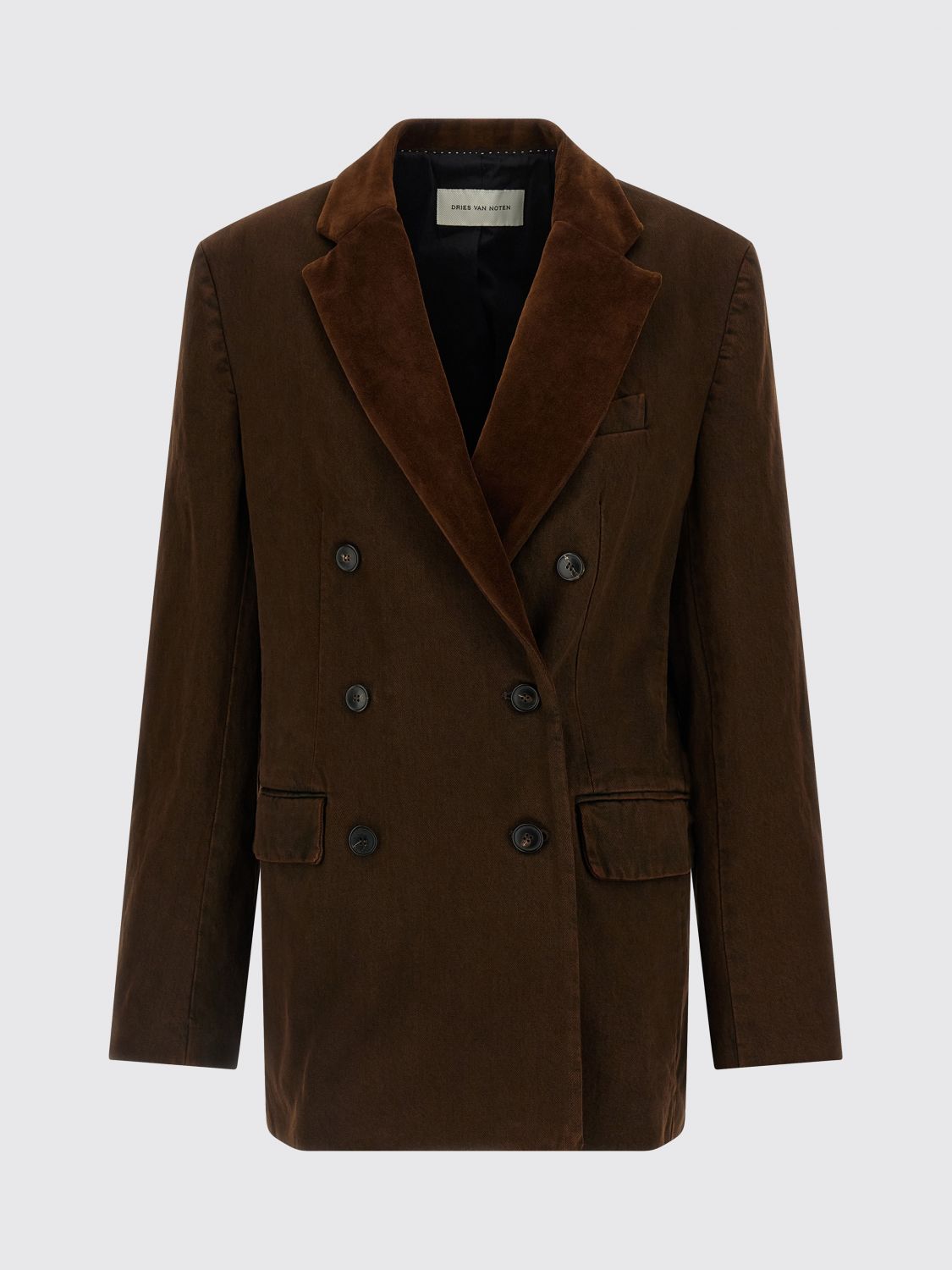 Dries Van Noten Befya Blazer In Brown