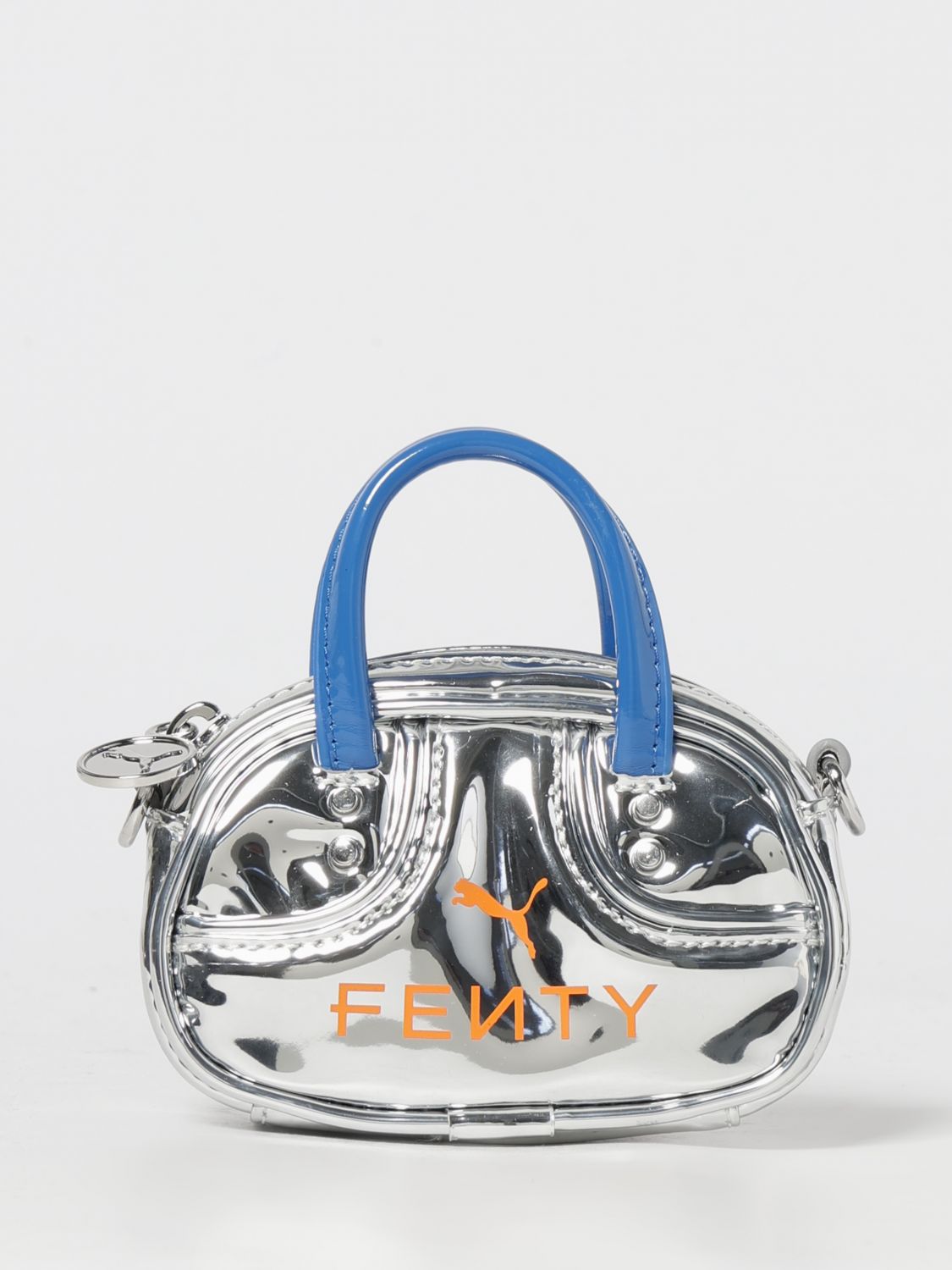 Puma X Fenty Pocket Grip Shoulder Bag In Silver
