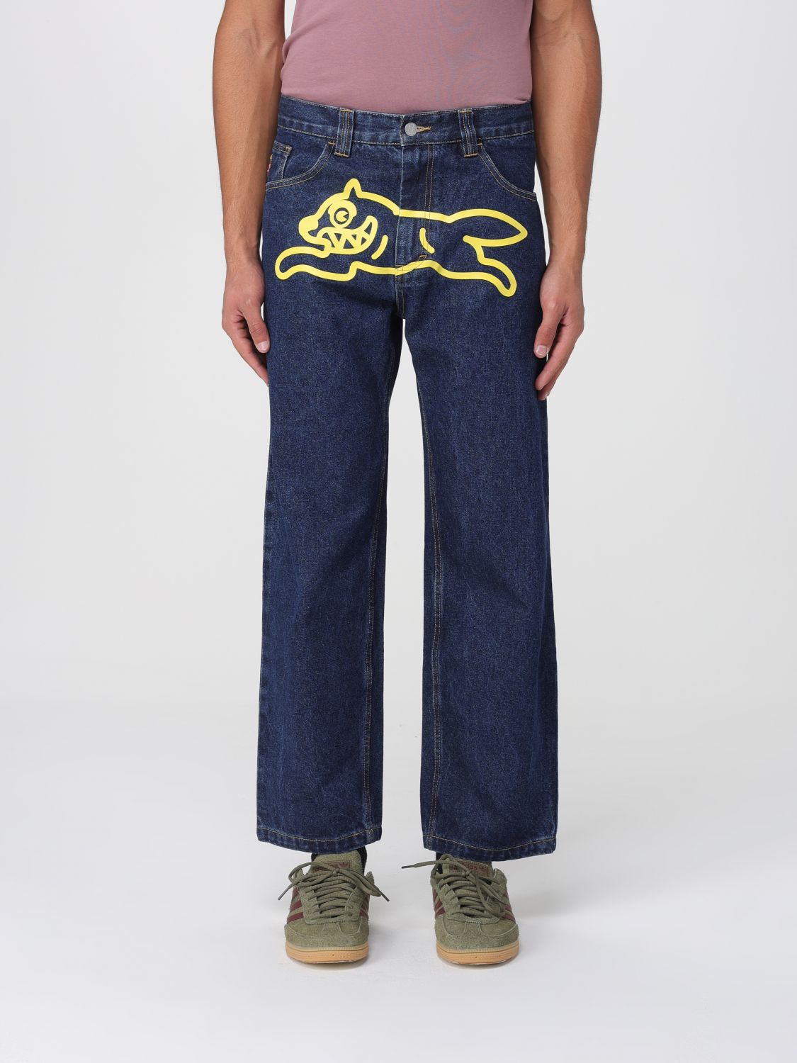 Icecream Running Dog Denim Pants In Blue