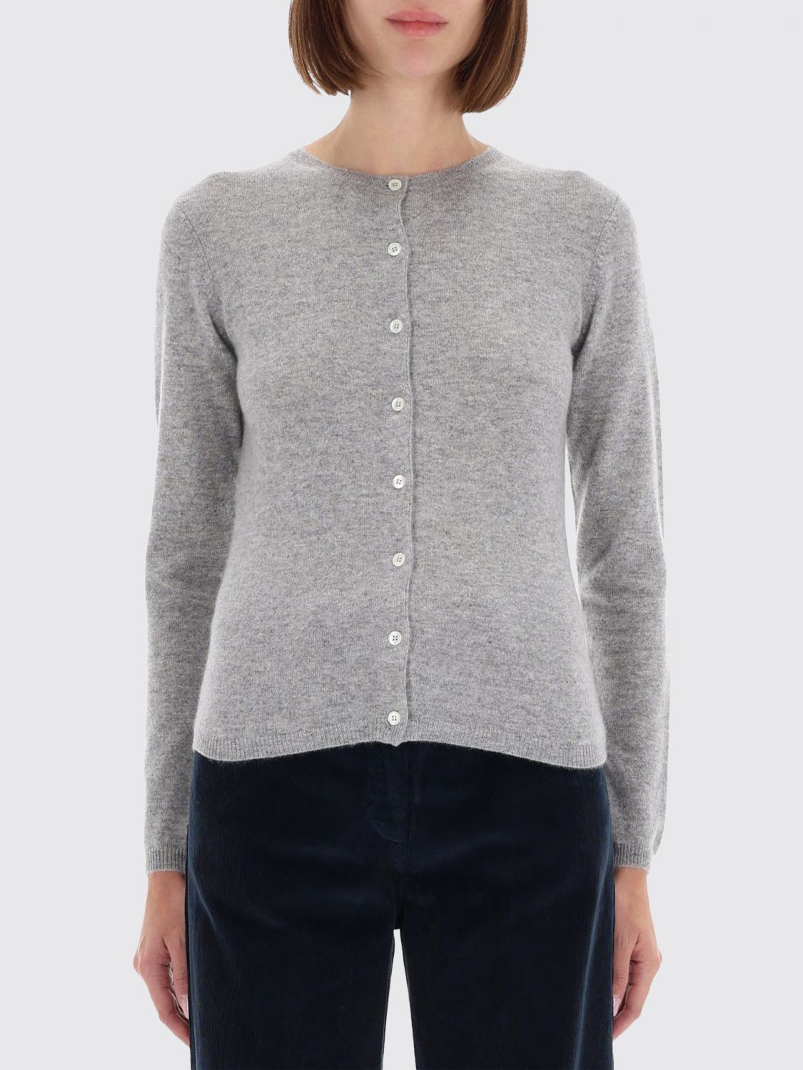 Aspesi Cashmere Cardigan In Gray