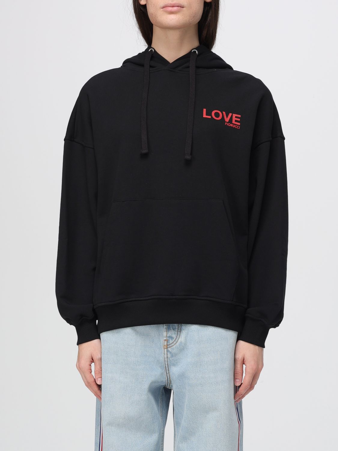 Fiorucci Sweatshirt Woman Color Black In Black