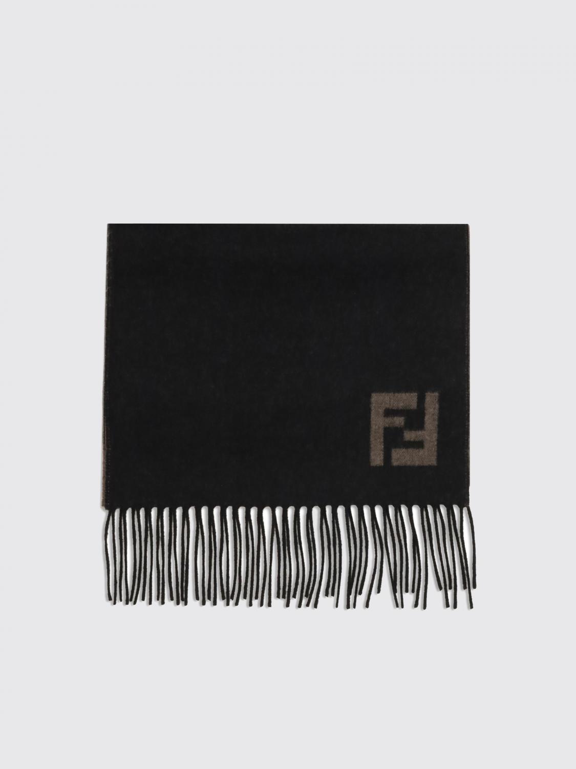 FENDI FENDI Scarf Men color Black　フェンディ スカーフ メンズ カラー ブラック