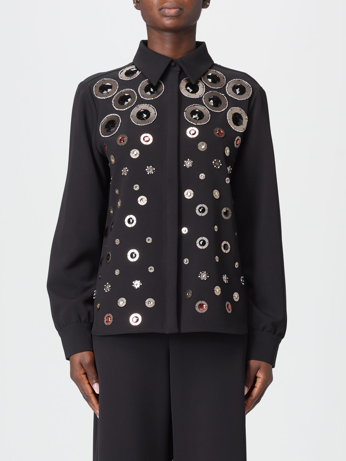 Maliparmi Embellished Shirt In Black