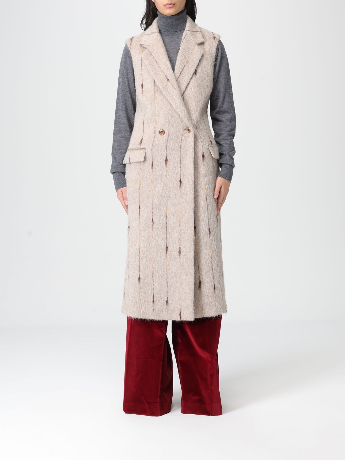Drumohr Coat  Woman Color Beige In Neutral