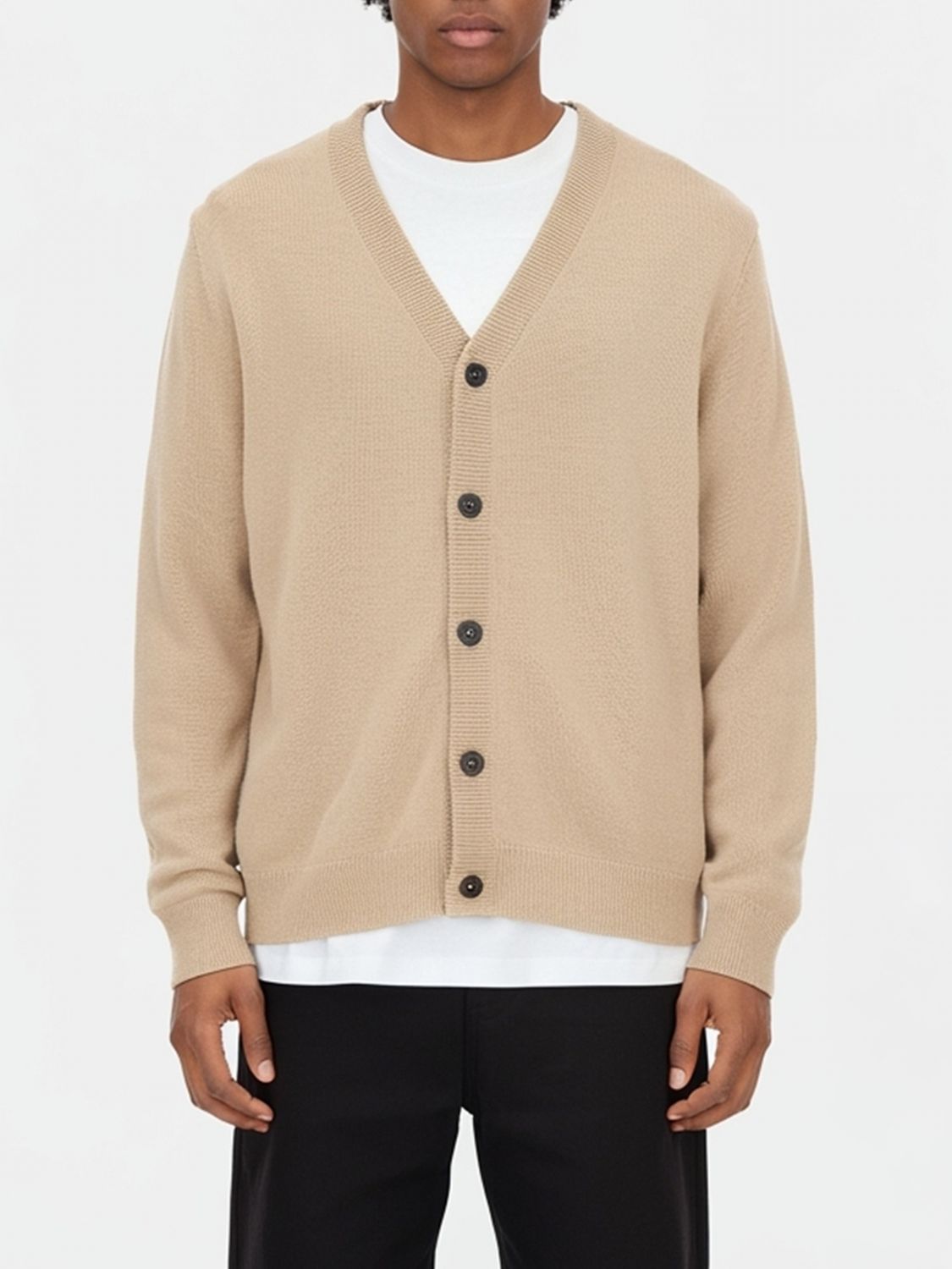 Paul Smith Wool Cardigan In Brown