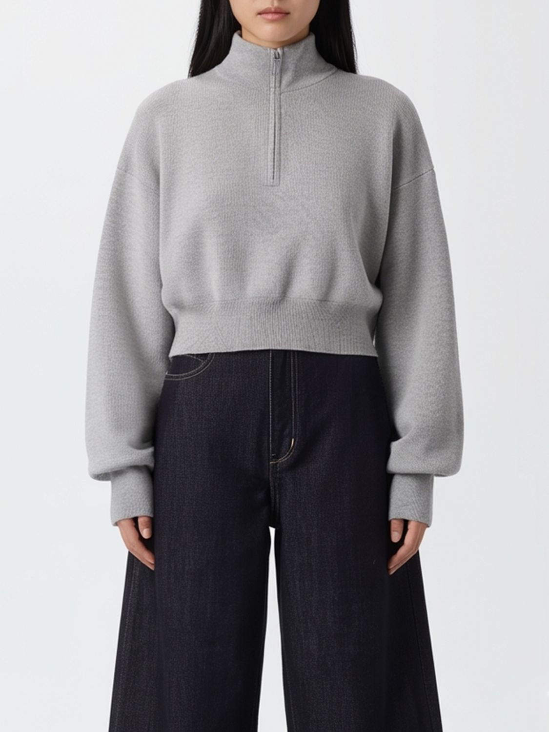 Victoria Beckham Sweater Victoria  Woman Color Grey In Gray