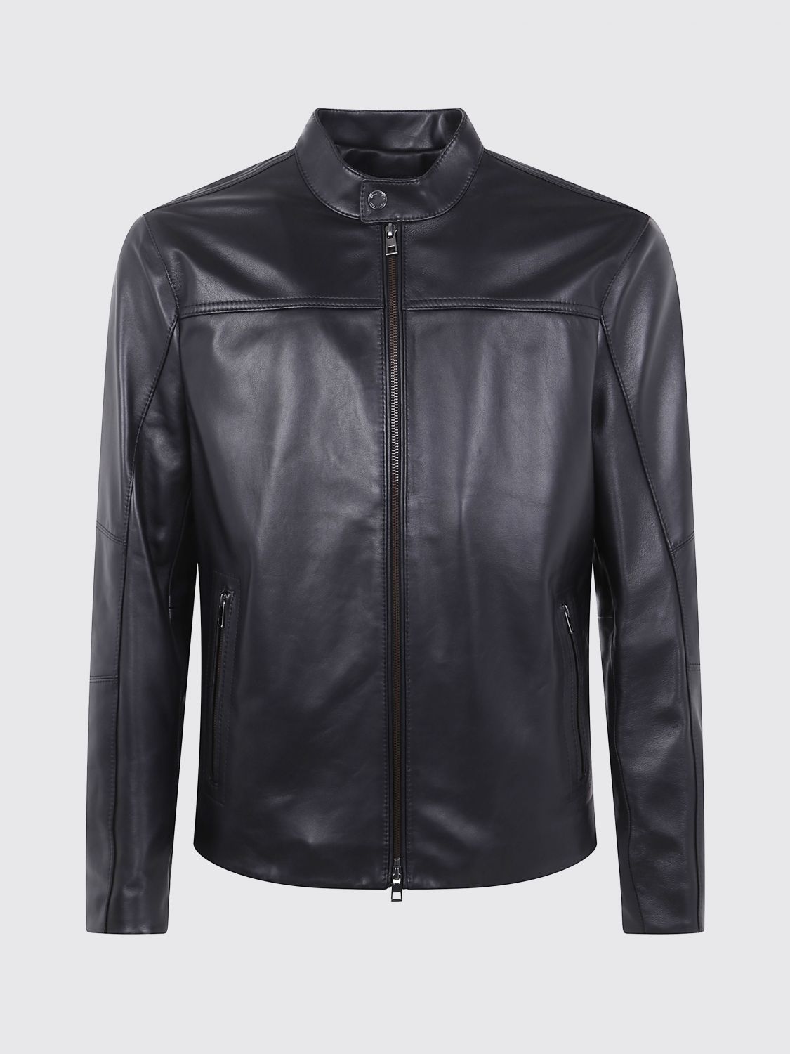 Michael Kors Timeless Racer Jacket With Front Pockets In Black