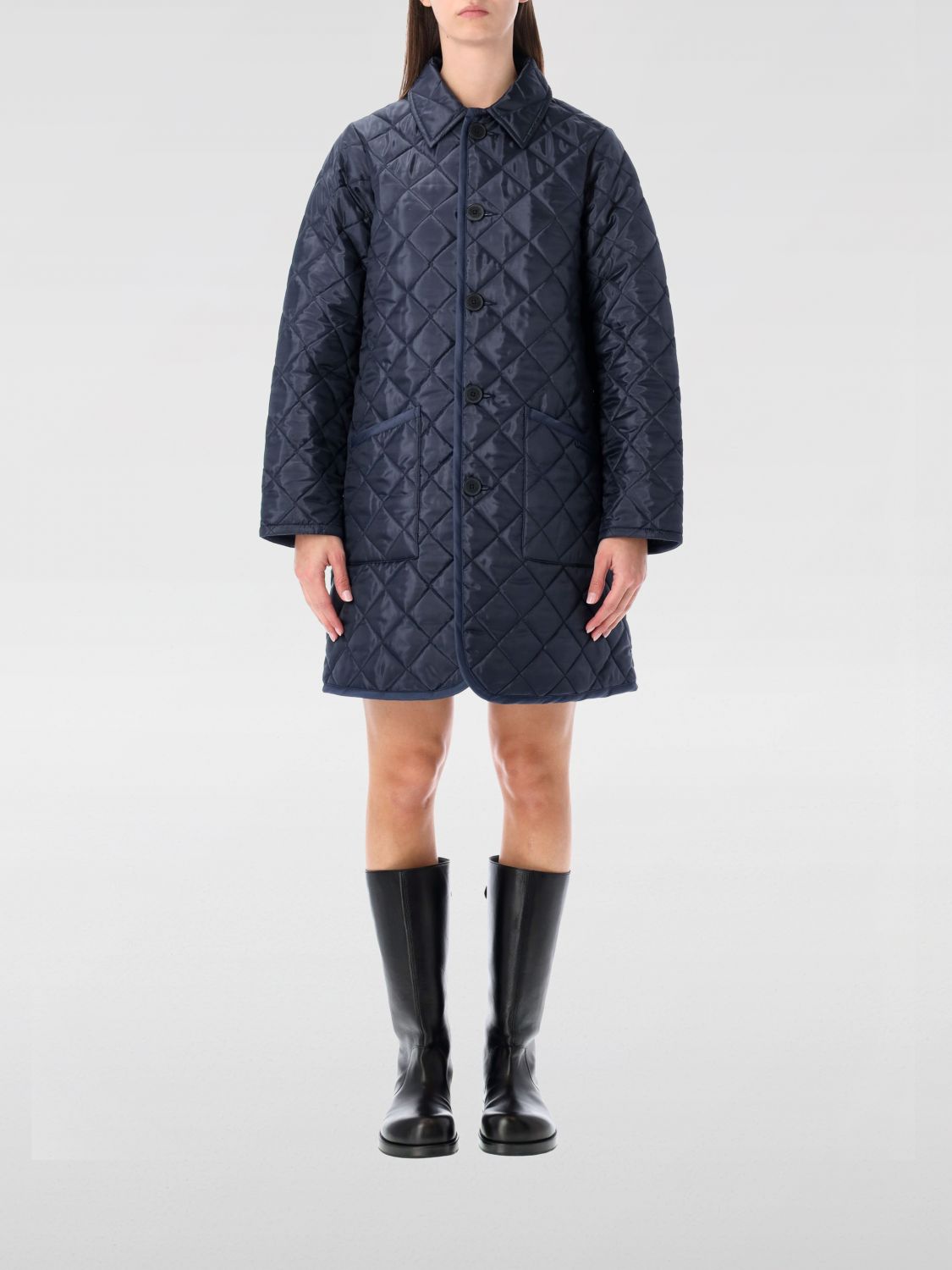 Comme Des Garçons Coat Comme Des Garcons Woman Color Blue In Blue