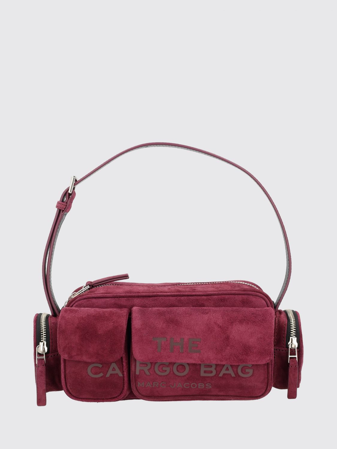 Marc Jacobs Versatile Shoulder Bag Flap Pockets In Burgundy