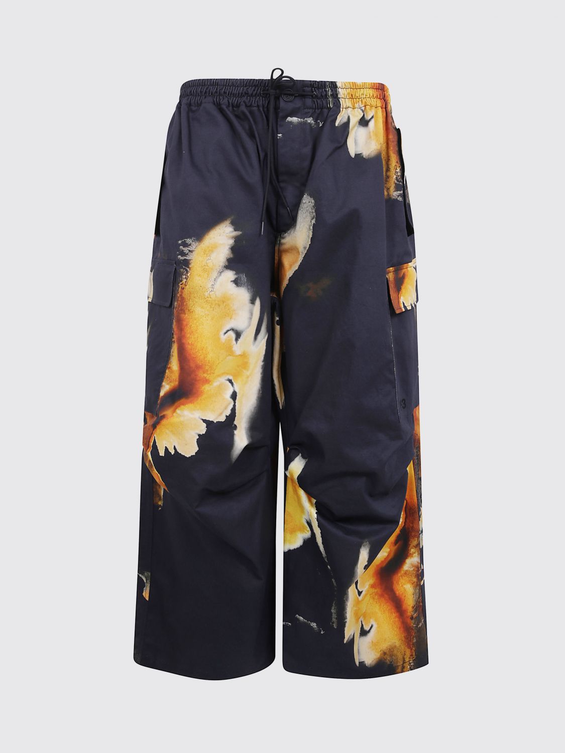 Y-3 Abstract-pattern Trousers In Multi