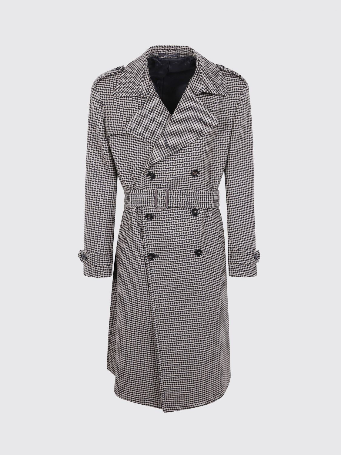 Tagliatore "born" Men's Trench Coat In Multi