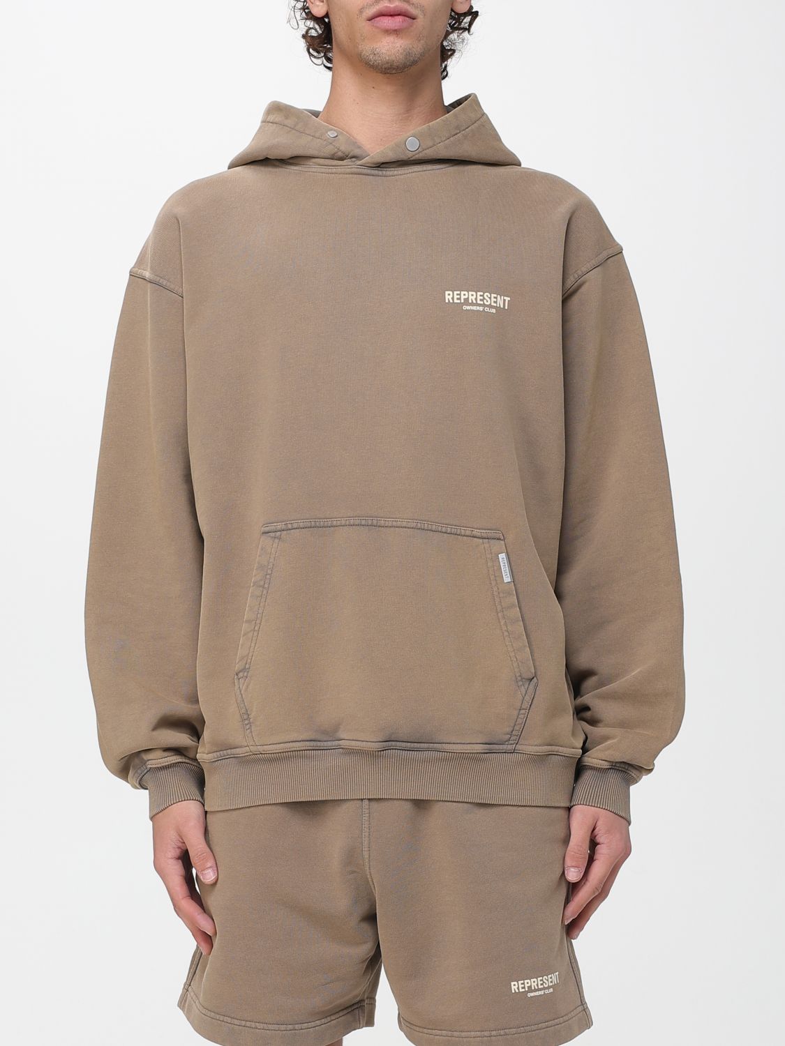Felpa REPRESENT Uomo colore Beige