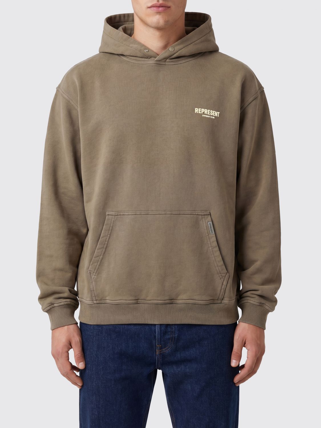 REPRESENT Felpa con cappuccio in cotone