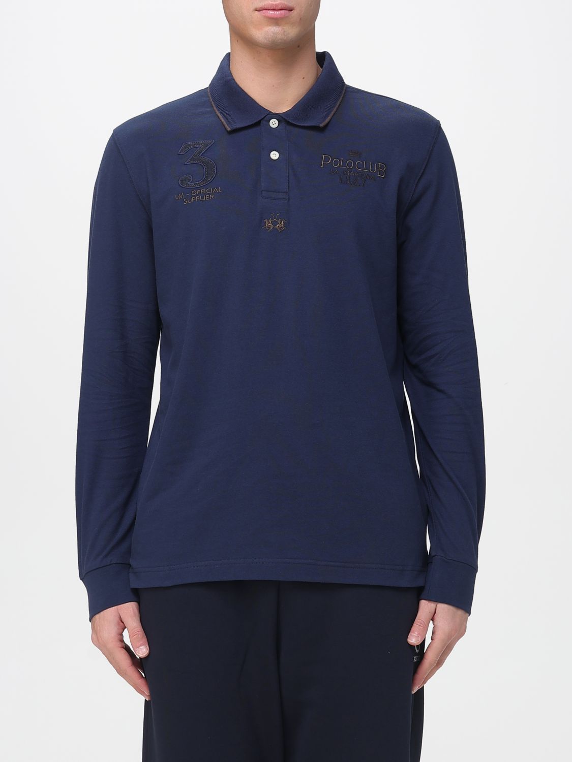 La Martina Polo Shirt  Men Color Blue