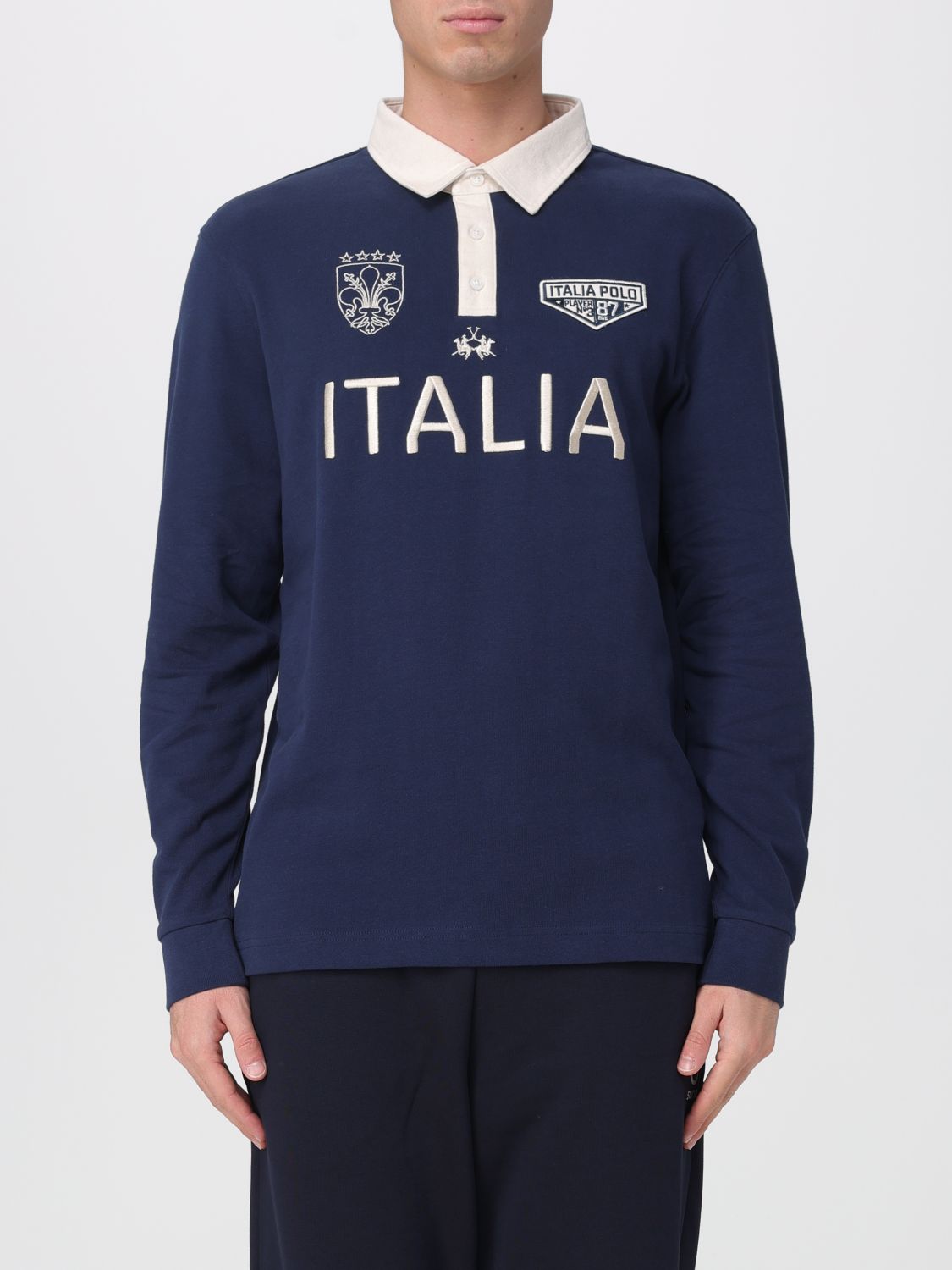 La Martina Polo Shirt  Men Color Blue