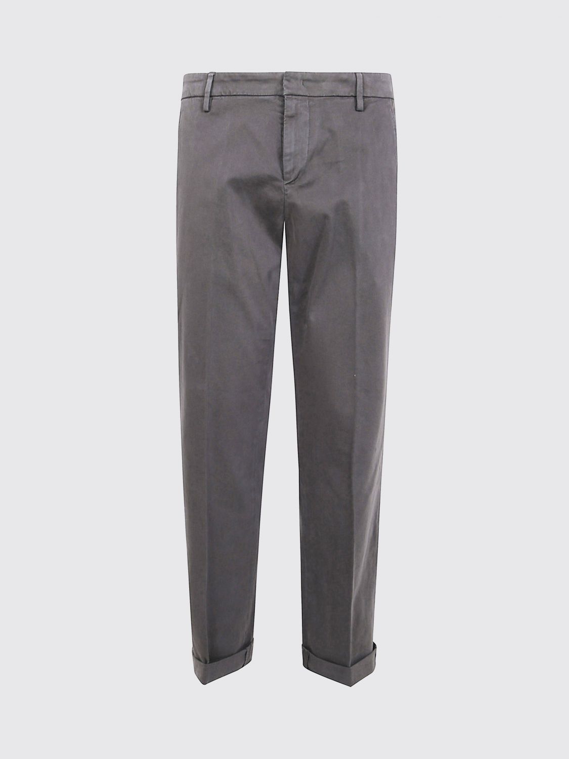 Dondup Gaubert Relax Trousers Cuffed Hem In Gray