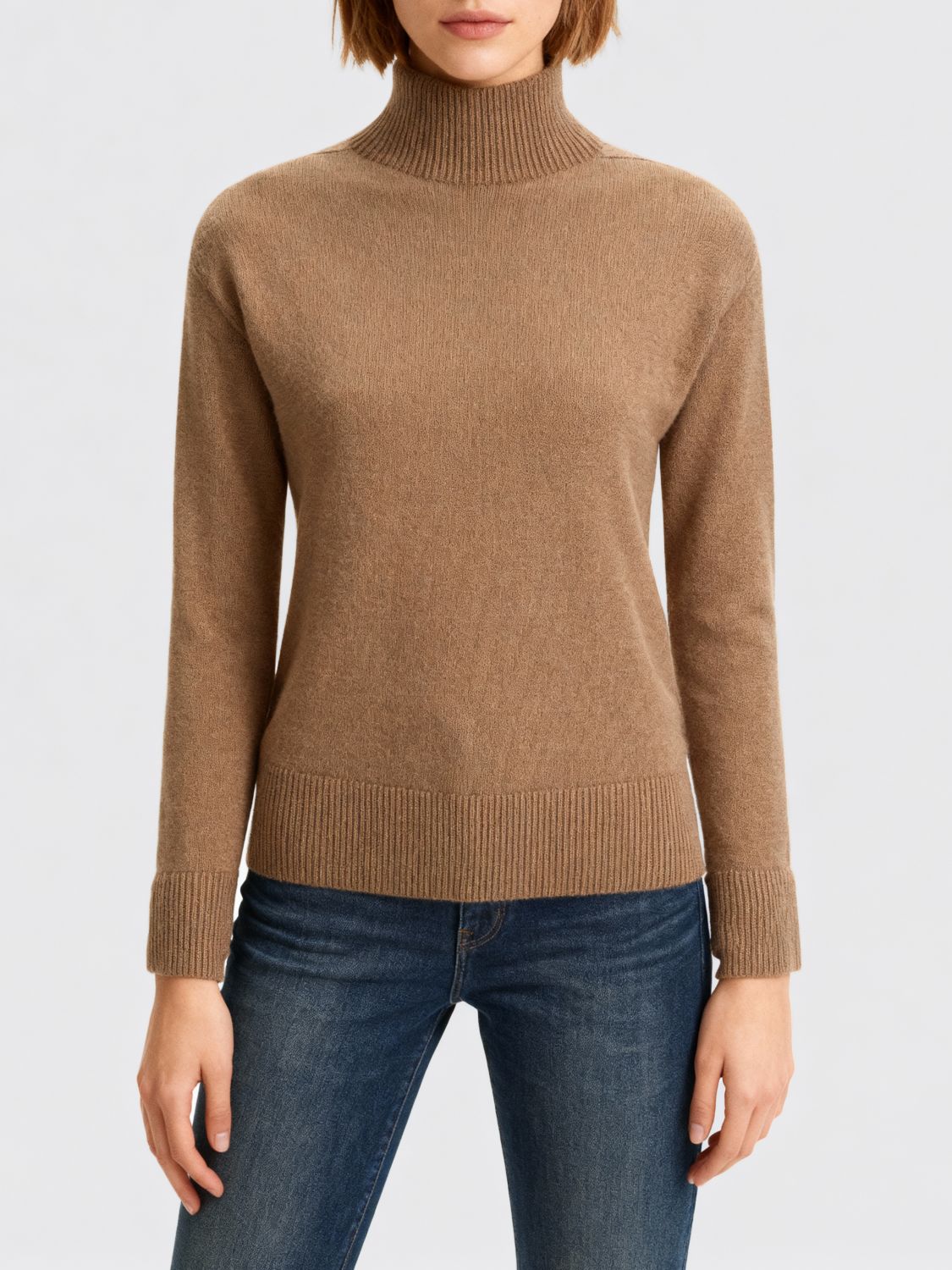 Max Mara 'quercia' Turtleneck Sweater In Brown