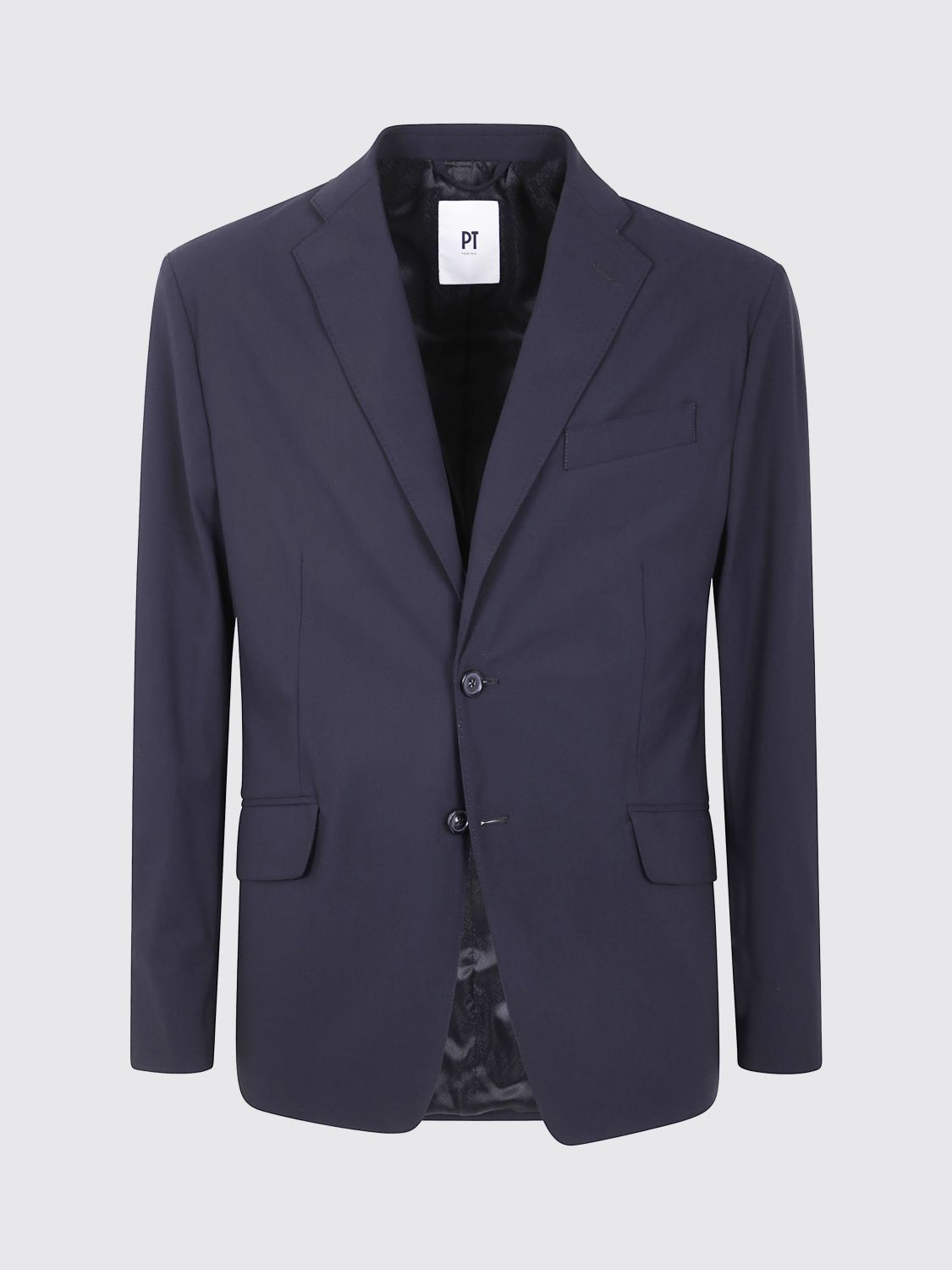 Pt Torino Buttoned Jacket In Blue