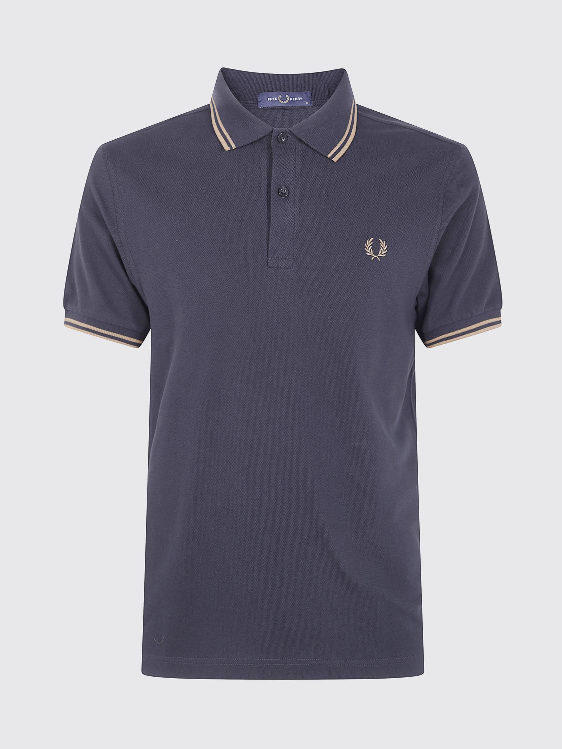 Fred Perry Logo-detail Polo Shirt In Blue