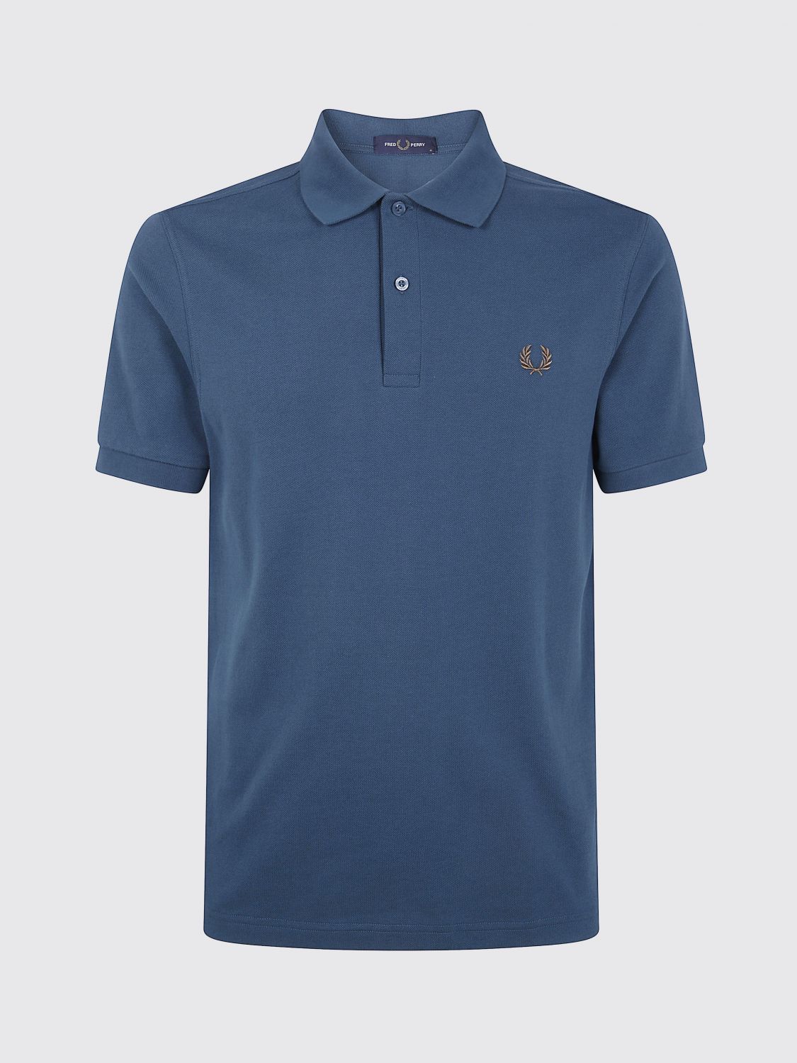 Fred Perry Polo Shirt With Short Sleeves And Collar In Blue