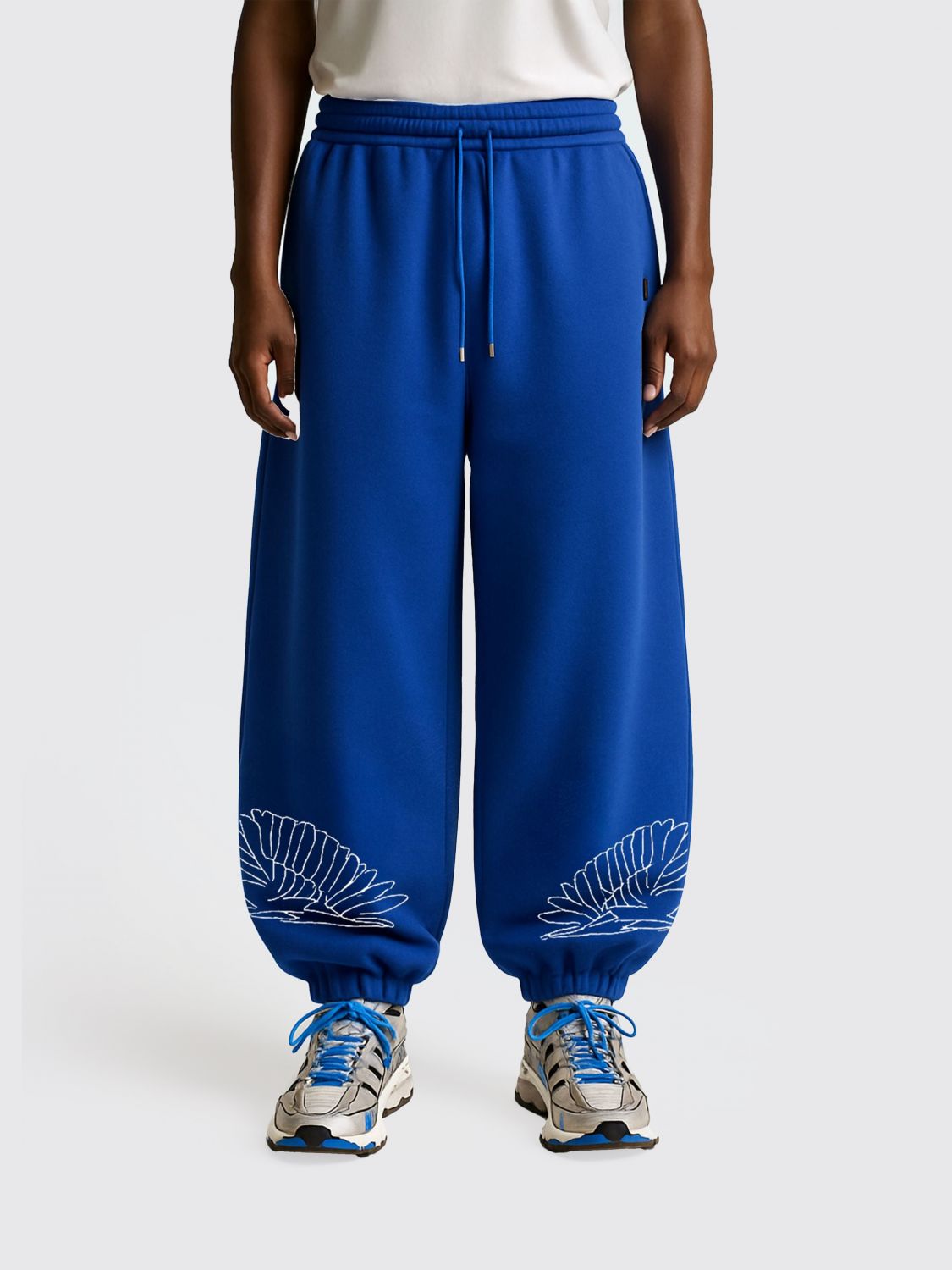 County Of Milan Pants Men Color Gnawed Blue In White