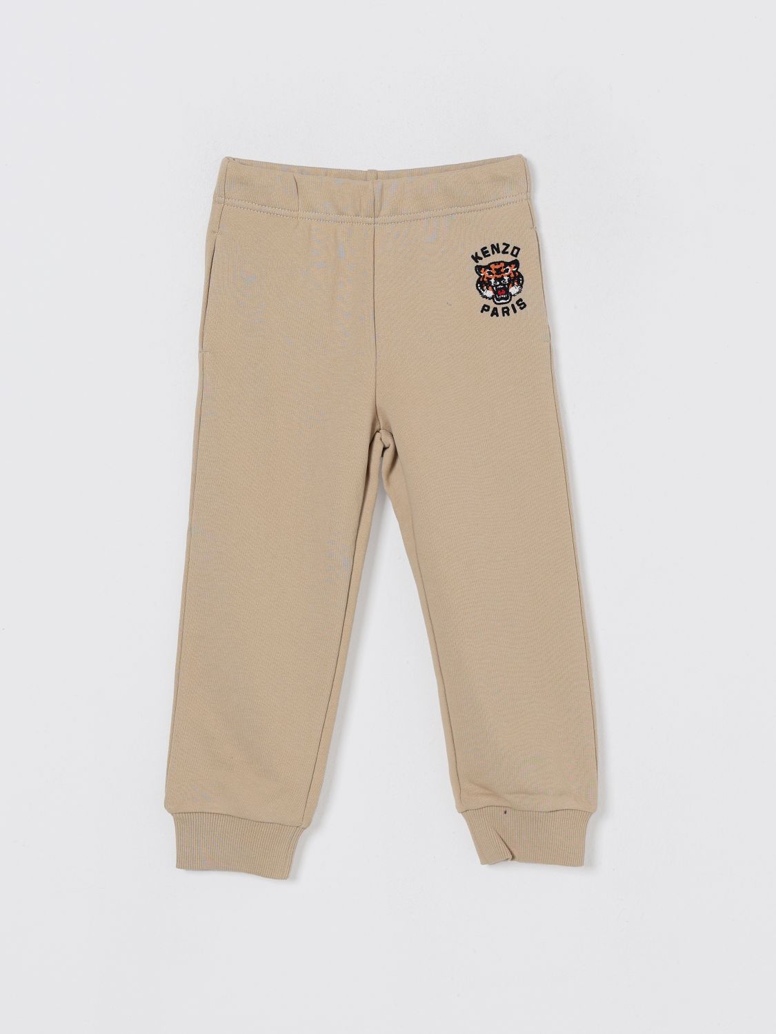 Kenzo Pants Kids Kids Color Beige In Brown