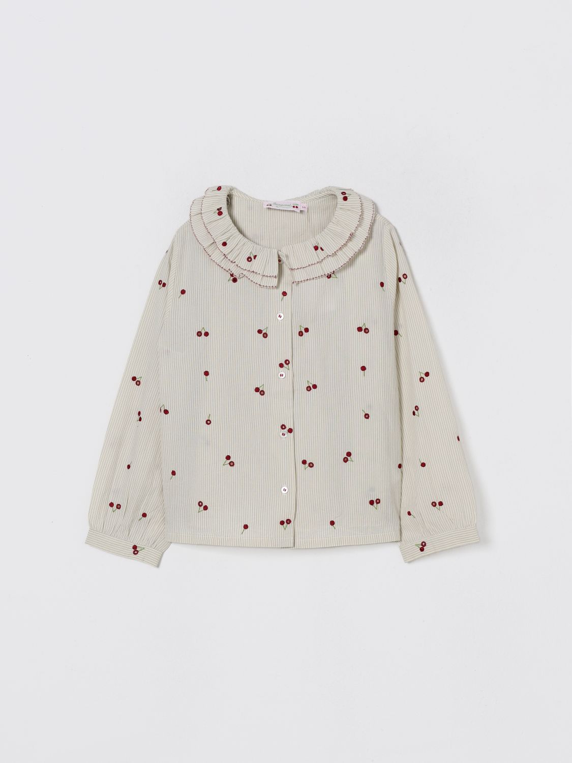 Bonpoint Shirt Kids Color Beige In Brown