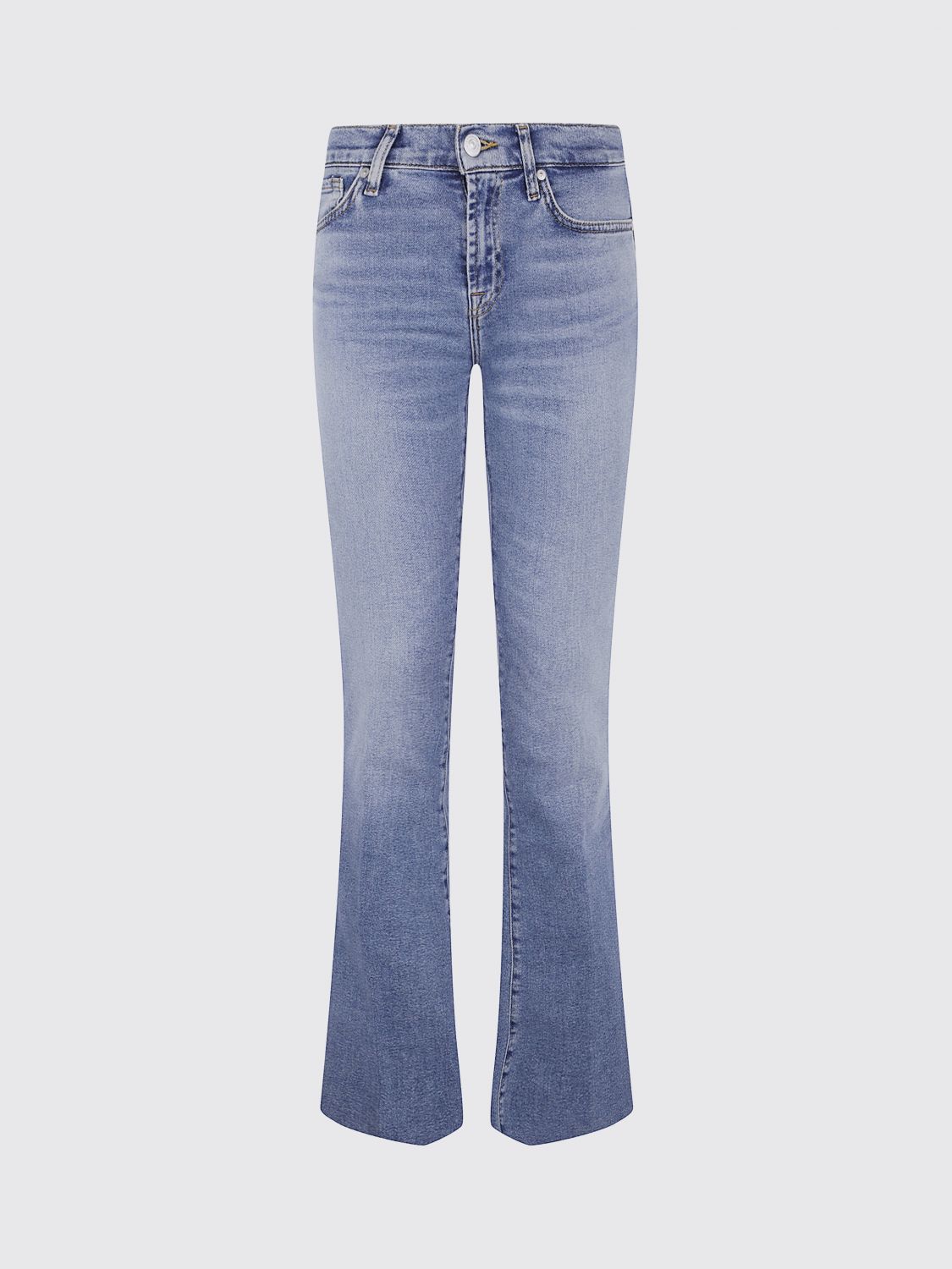 7 For All Mankind Jeans  Woman Color Denim In Blue