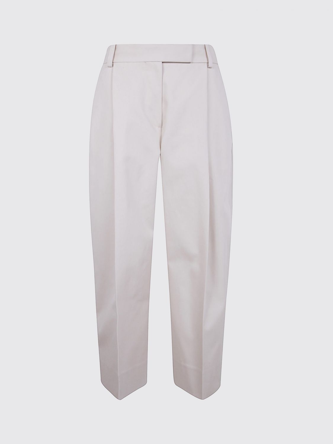 Studio Nicholson Double Pleat Wide Leg Trousers In Neutral