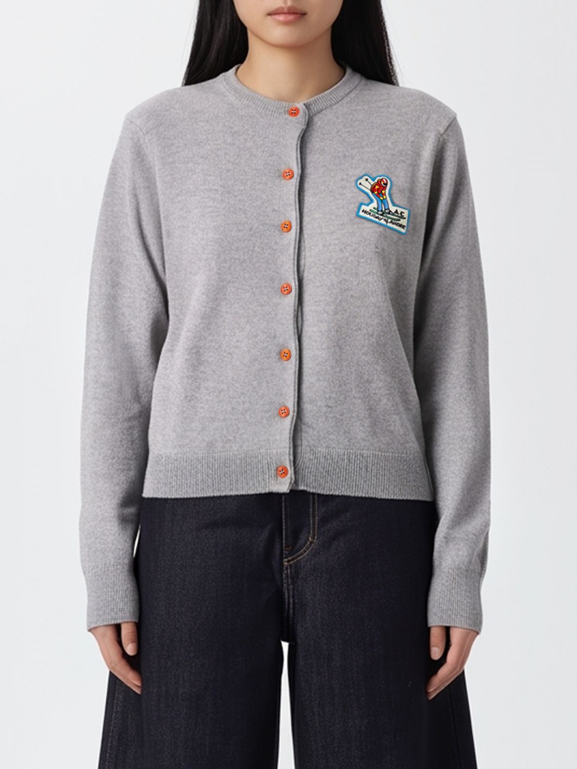 Alessandro Enriquez Crewneck Cardigan In Multi