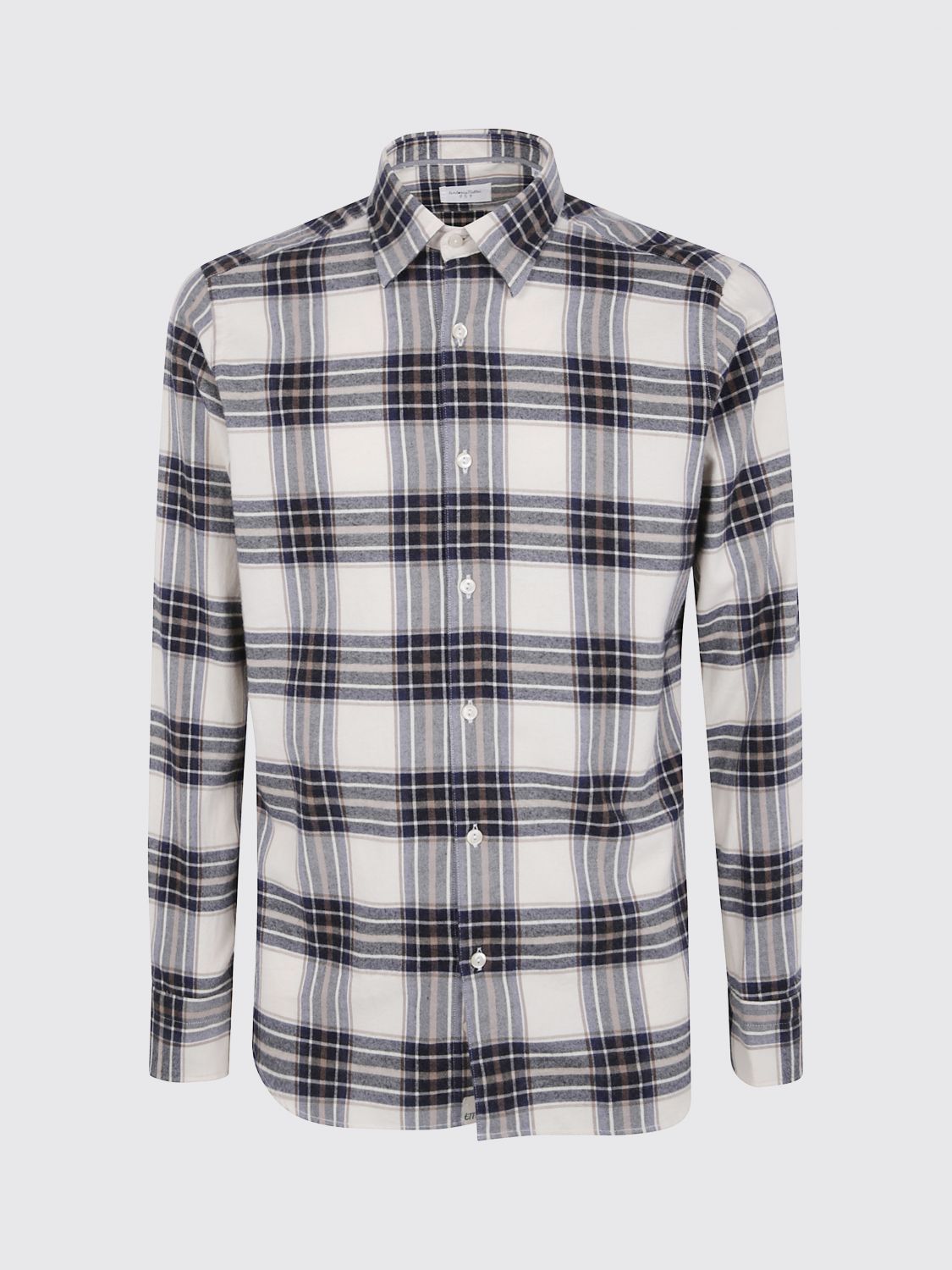 Tintoria Mattei Tartan Shirt In Blue