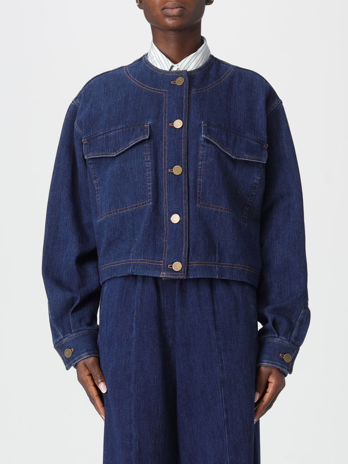 Forte Forte Jacket Woman Color Blue