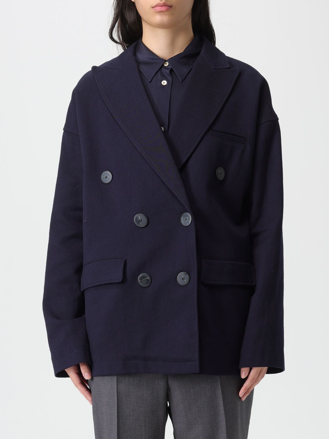 Forte Forte Jacket  Woman Color Blue