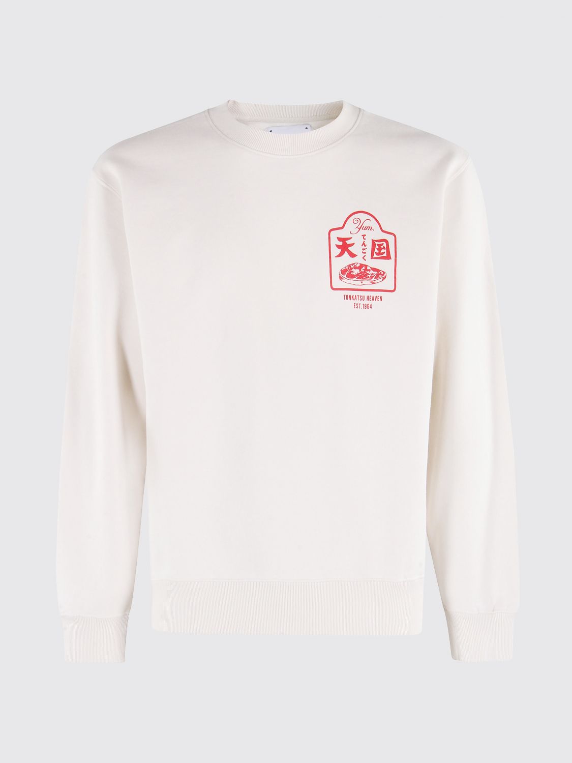 Edwin Graphic Print Sweatshirt In White
