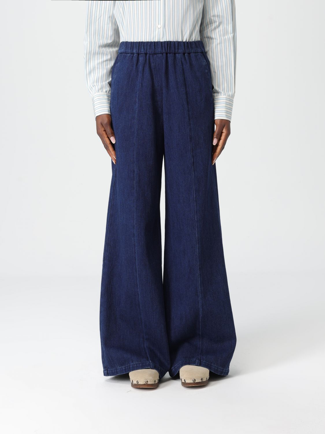 Forte Forte Jeans Woman Color Blue